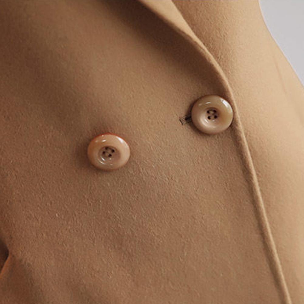 Wool Coat Peacoat - 2025 우아한 여성용 울 코트 노치