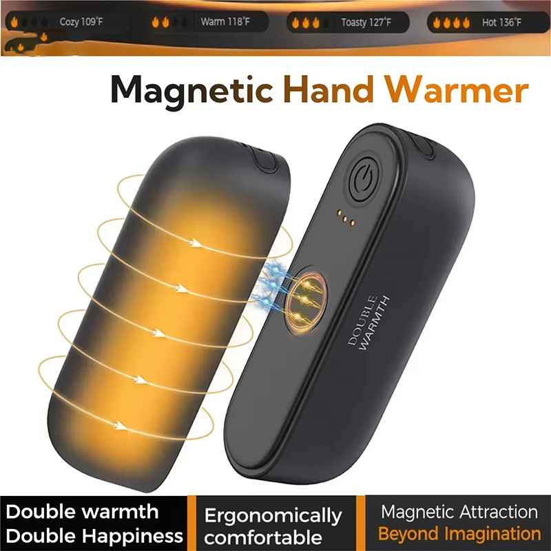 Hand Warmer Electric - 2-in-1 자석 충전식 손난로 전기 휴대용
