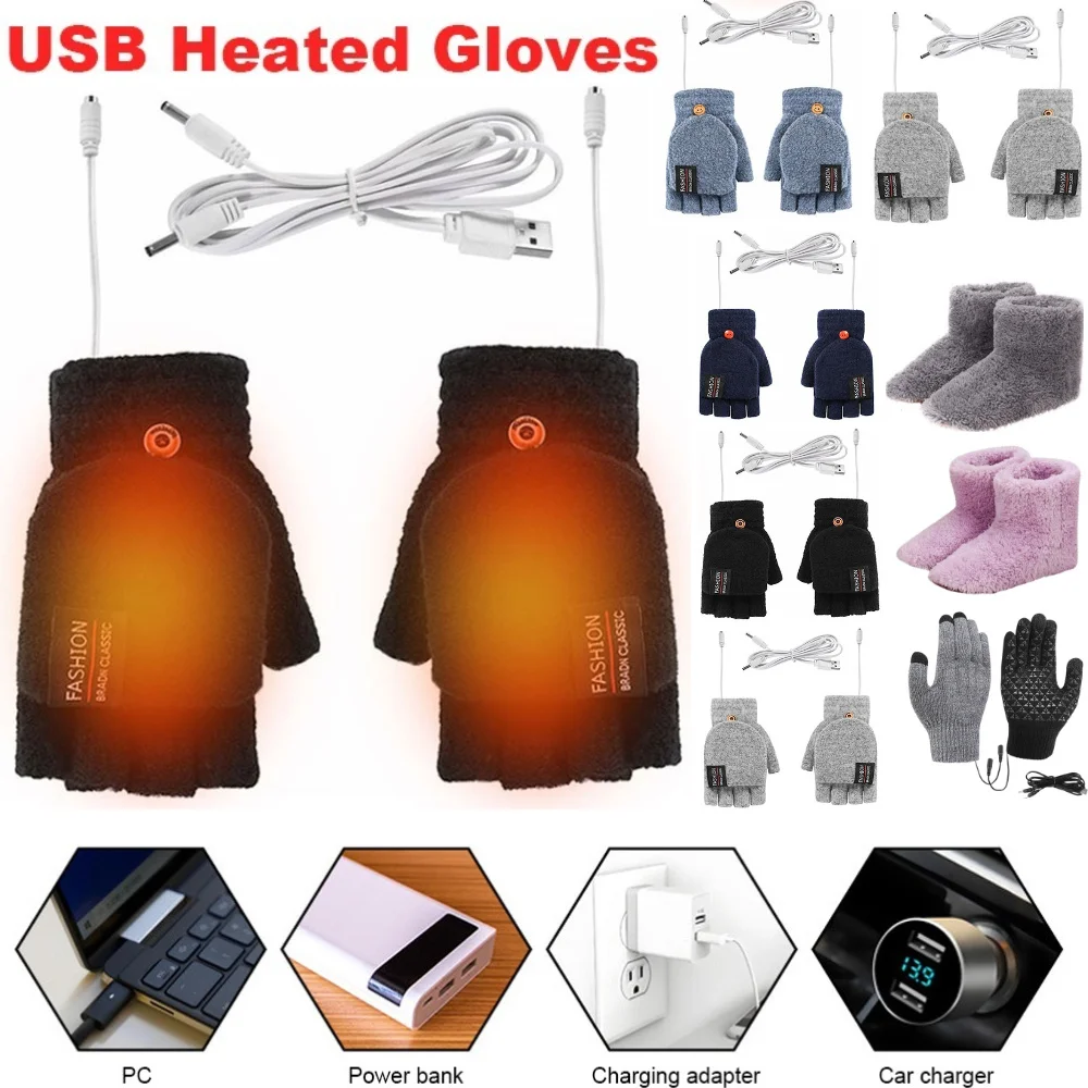 Hand Warmer Electric - USB 전기 가열 장갑 겨울 야외용