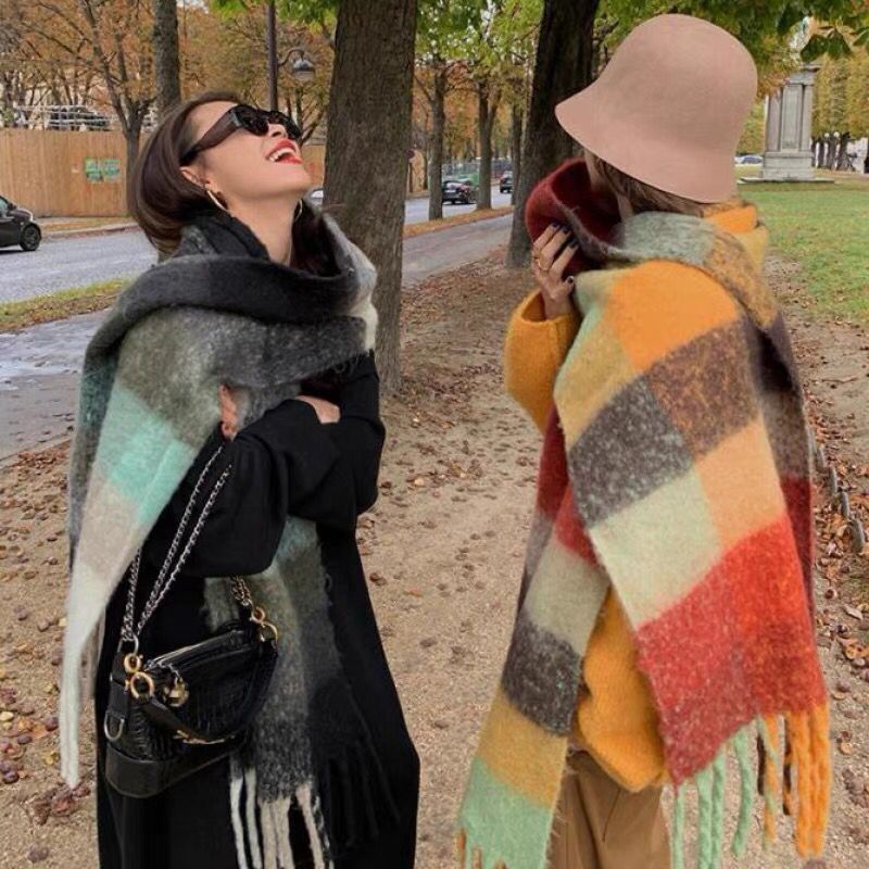 Cashmere Pashmina Wrap - 새로운 럭셔리 겨울 두꺼운 따뜻한 스카프