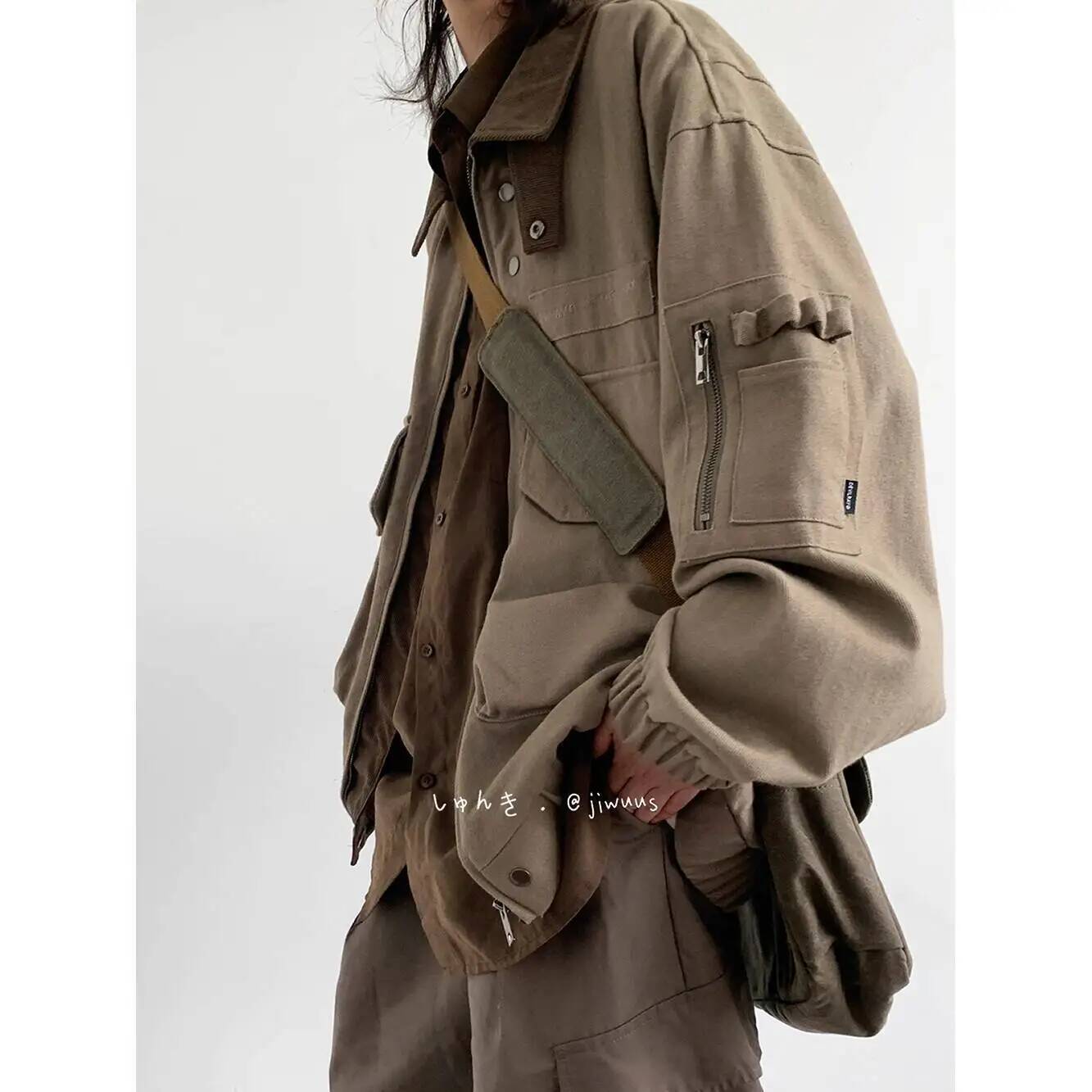 Down Jacket Packable - 남자 자켓 봄 가을 루즈 카고