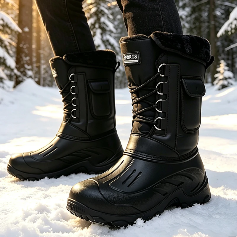 Waterproof Winter Boot - 남성 겨울 스노우 부츠 야외 낚시