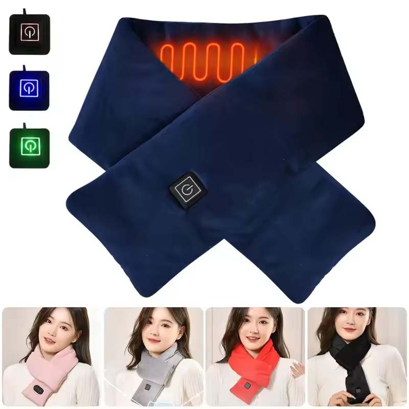 Neck Gaiter Fleece - USB 여성 남성용 히팅 스카프 온도