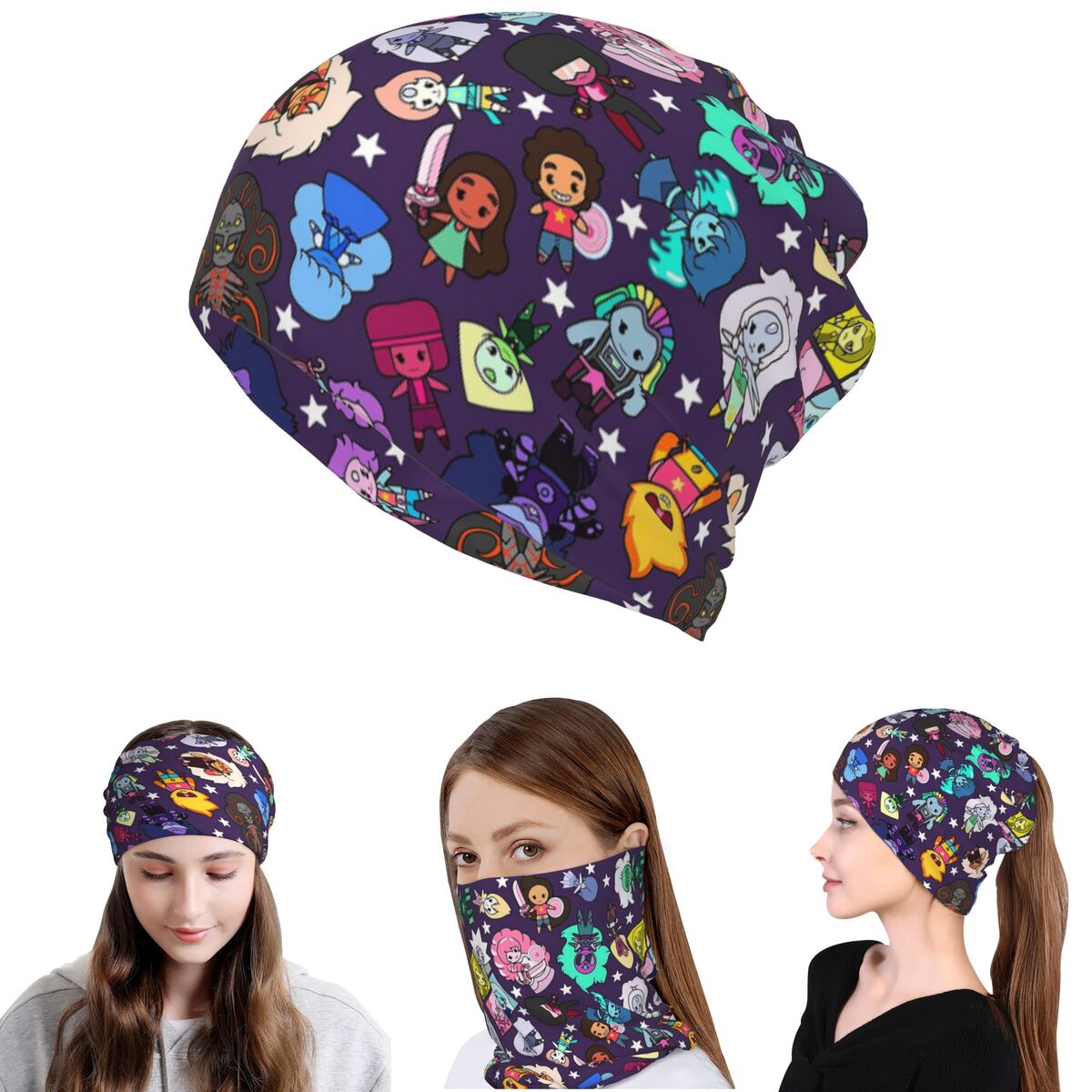 Knit Beanie Hat Warm - 크리스탈 젬스 스티븐 유니버스 반다나 넥