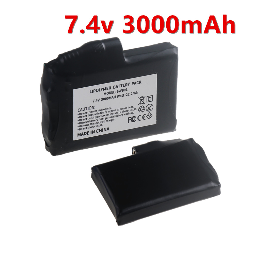 Heated Vest Battery - 7.4V 3000mAh 리튬폴리머 배터리 (발열 장갑,