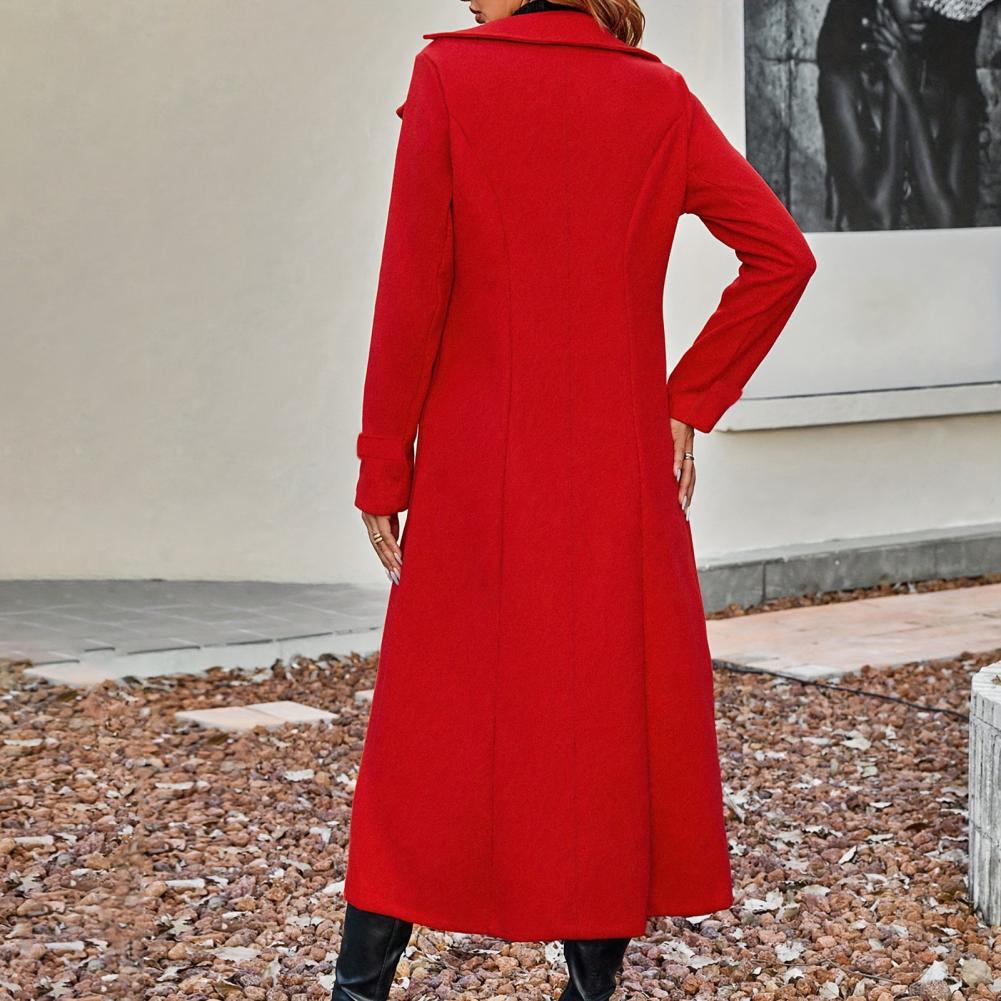 여성용 롱 울 코트 더블 브레스티드 피코트 클래식 노치 - Wool Coat Peacoat 리뷰 및 가격
