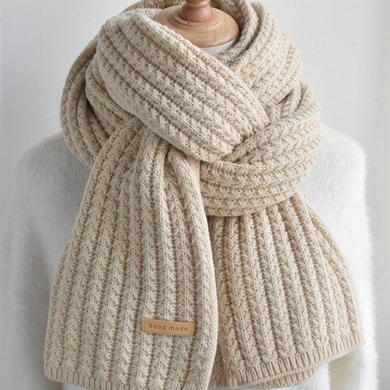 두꺼운 케이블 니트 따뜻한 캐시미어 스카프 넥커치프 겨 - Wool Scarf Men 리뷰 및 가격