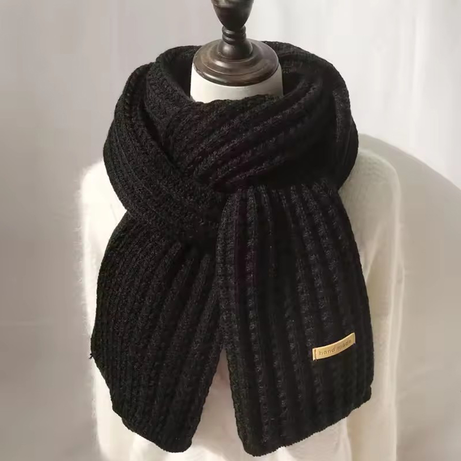두꺼운 케이블 니트 따뜻한 캐시미어 스카프 넥커치프 겨 - Wool Scarf Men 리뷰 및 가격