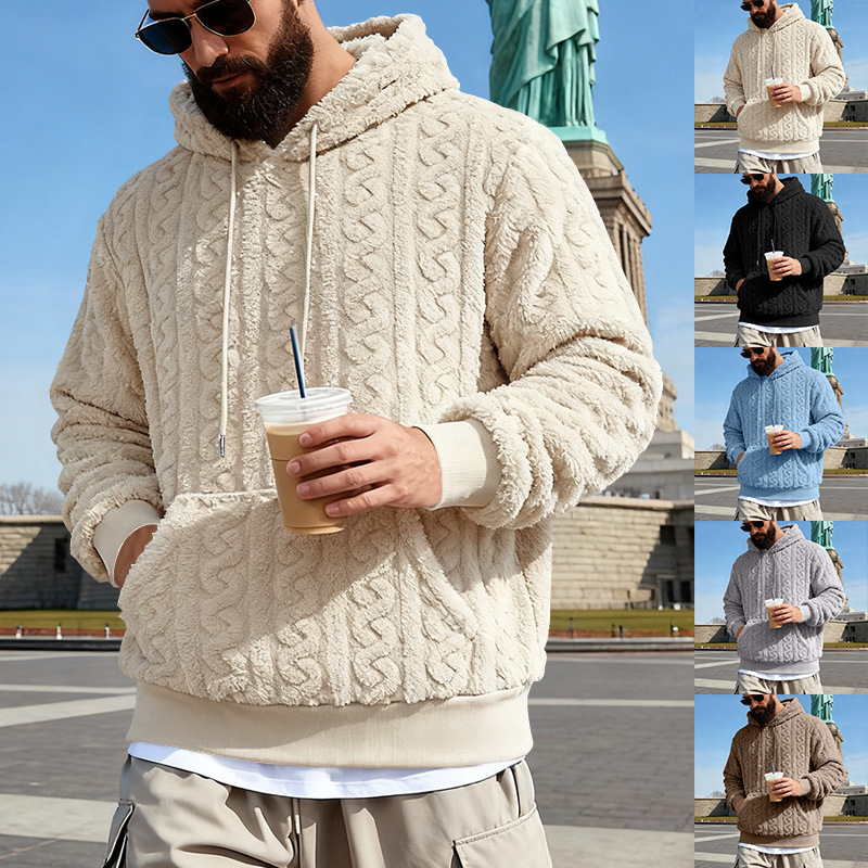 남성용 플리스 후드티 겨울용 따뜻한 셰르파 안감 후드  - Sherpa Hoodie Fleece 리뷰 및 가격