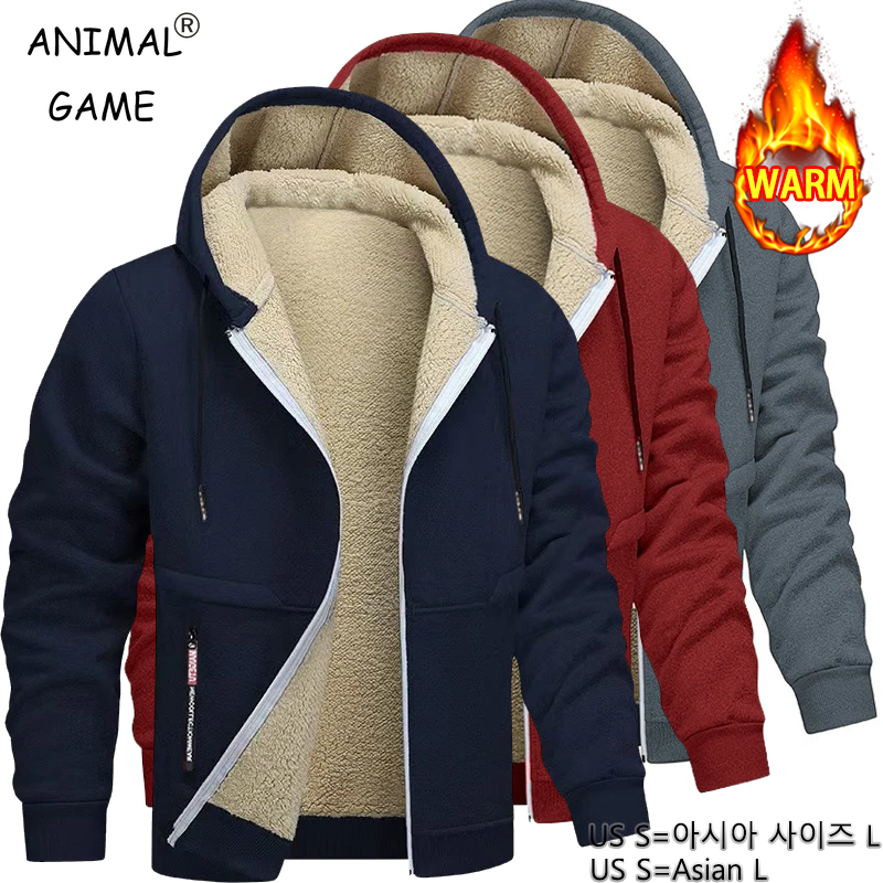 동물 게임 남성 캐주얼 후드티 남성용 플리스 스웨트셔츠 - Sherpa Hoodie Fleece 리뷰 및 가격