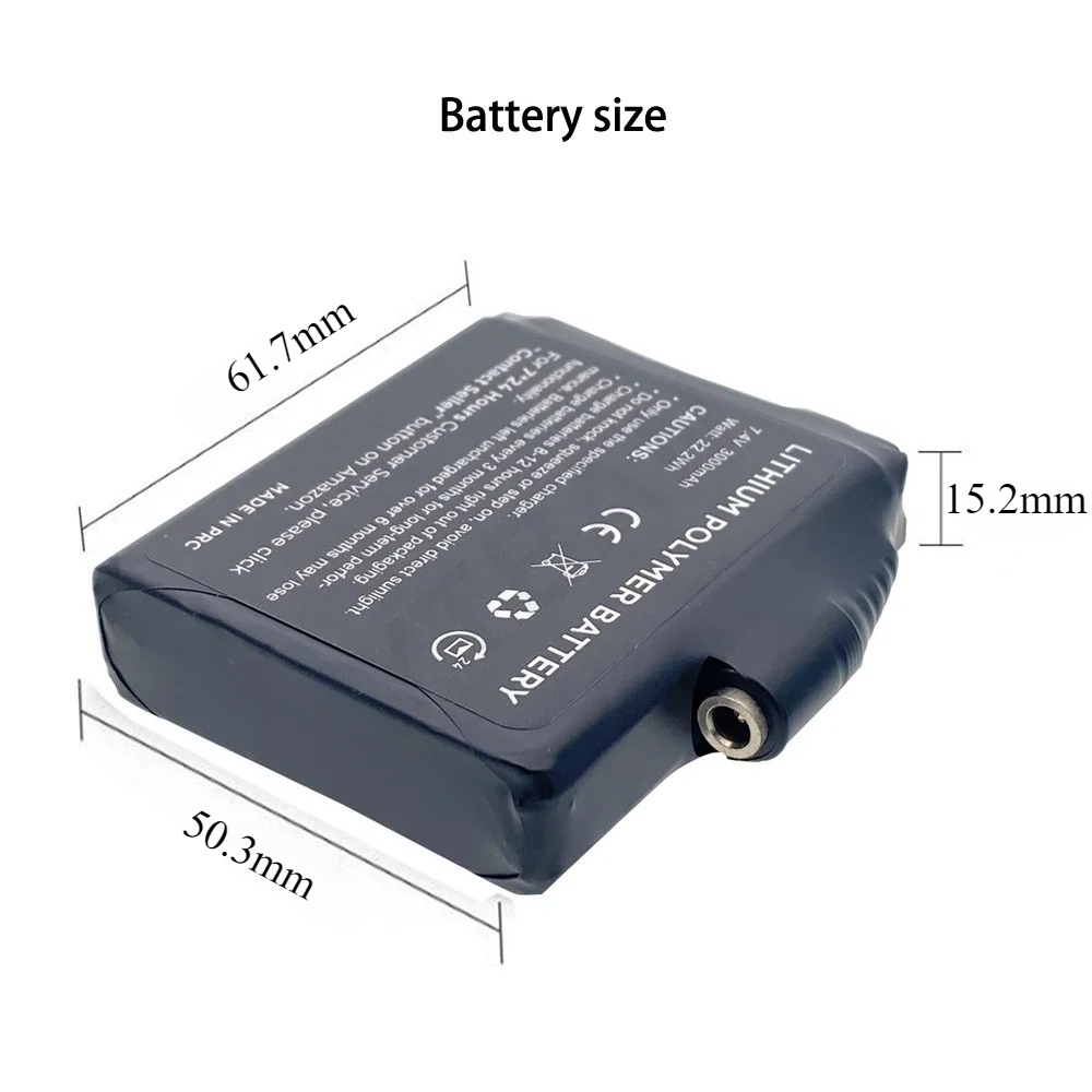 글러브 배터리 7.4V 3000mAh 폴리머 충전식 리 - Heated Vest Battery 리뷰 및 가격