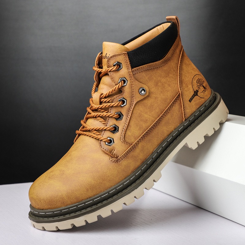 남성용 부츠 하이탑 캐주얼 신발 가을 겨울 레트로 방수 - Waterproof Winter Boot 리뷰 및 가격