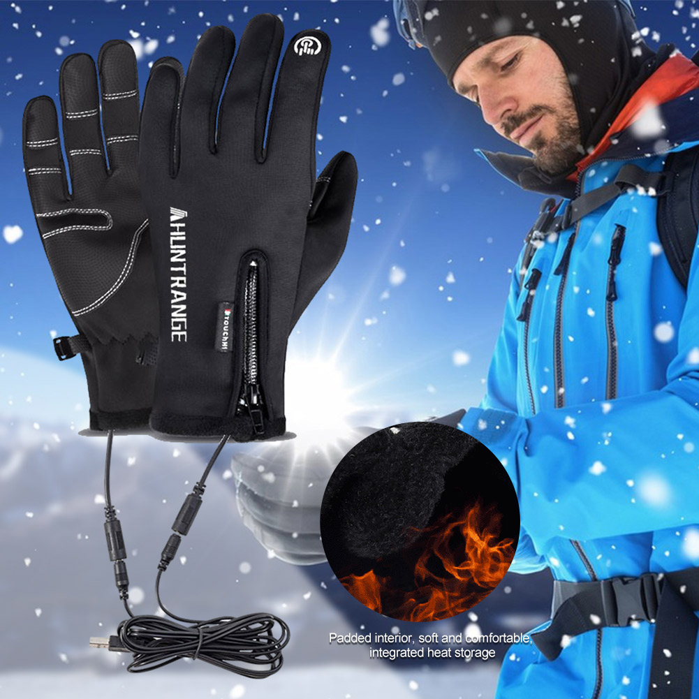 겨울 스키 USB 가열 장갑 터치 스크린 열 장갑 사이 - Touch Screen Gloves 리뷰 및 가격