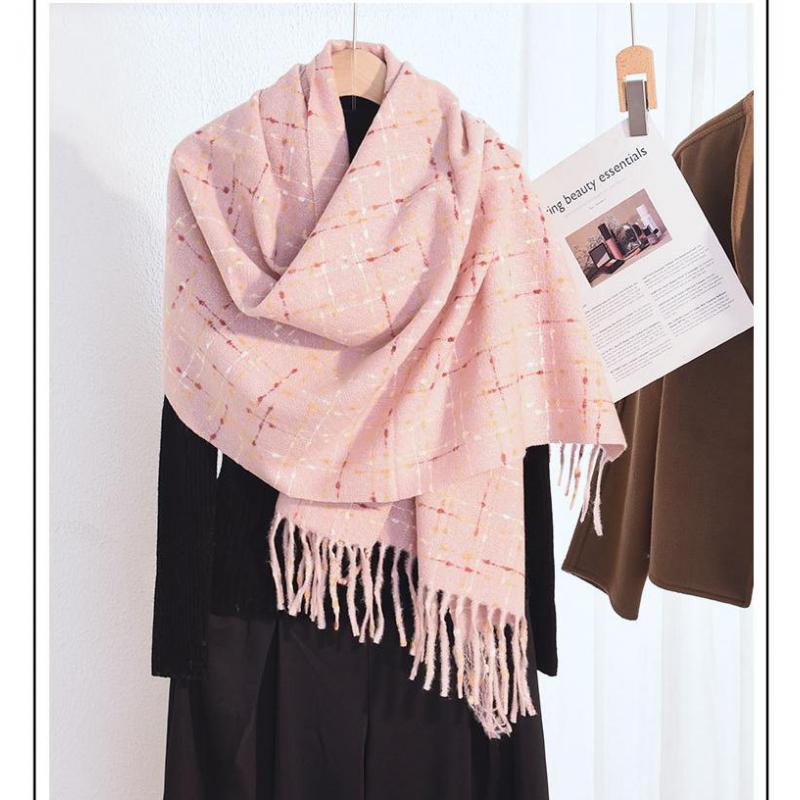 새로운 따뜻한 겨울 태슬 스카프 히잡 여성용 도트 플래 - Cashmere Pashmina Wrap 리뷰 및 가격