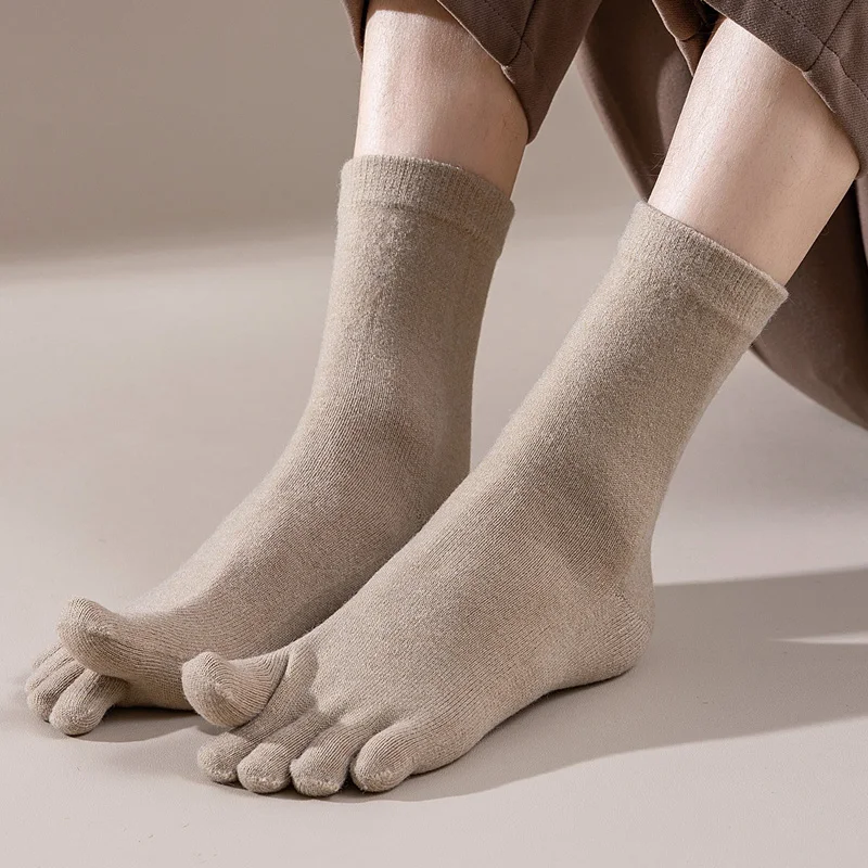 남성용 울 다섯 손가락 양말 짧고 두꺼운 솔리드 땀 흡 - Thermal Sock Wool 리뷰 및 가격