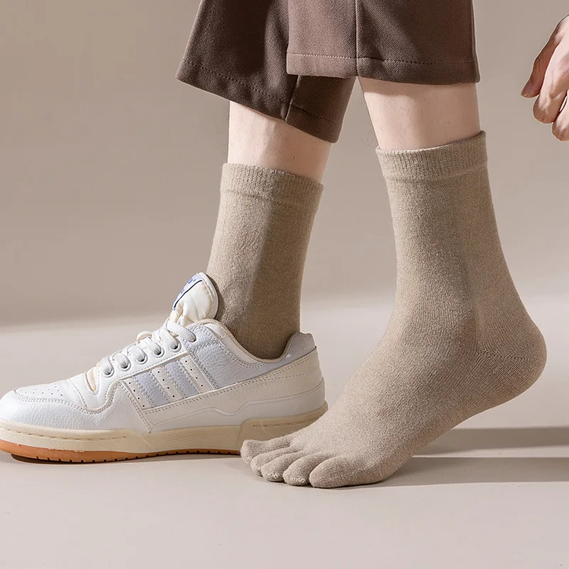 남성용 울 다섯 손가락 양말 짧고 두꺼운 솔리드 땀 흡 - Thermal Sock Wool 리뷰 및 가격