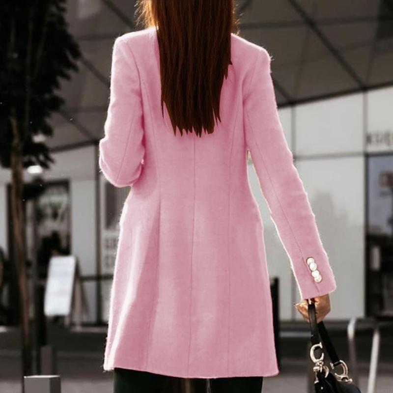 831A 여성 가을 ​​겨울 울 코트 더블 브레스트 미 - Wool Coat Peacoat 리뷰 및 가격