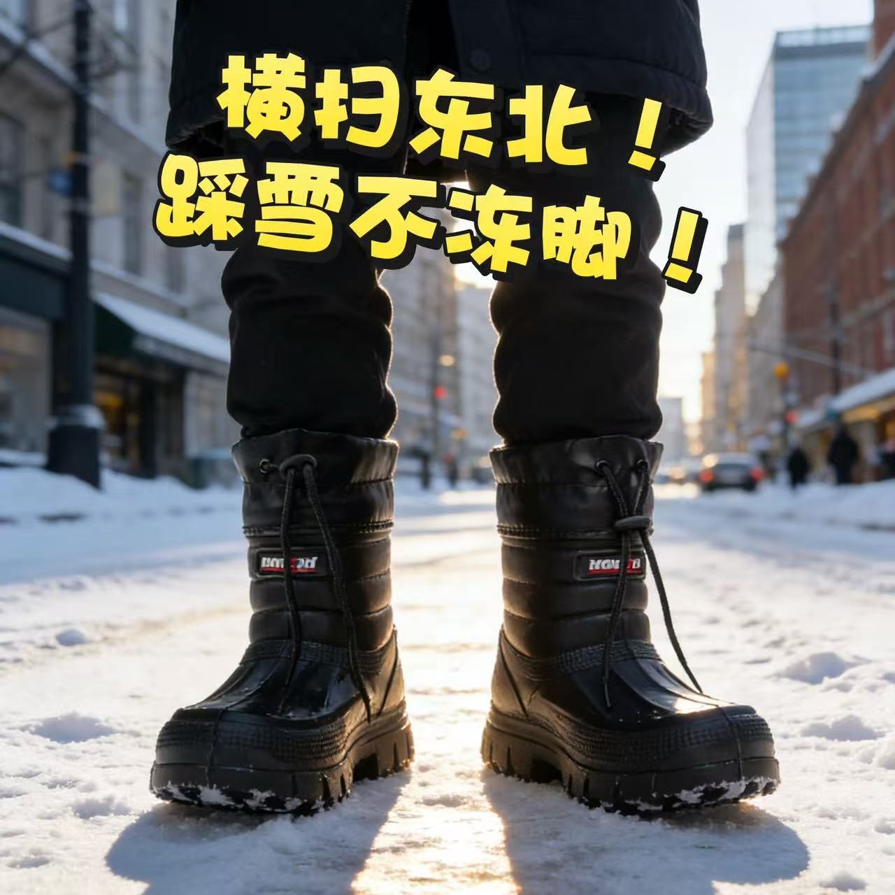 남성용 스노우 부츠, 신상 벨벳 따뜻한 방수 두꺼운 밑 - Waterproof Winter Boot 리뷰 및 가격