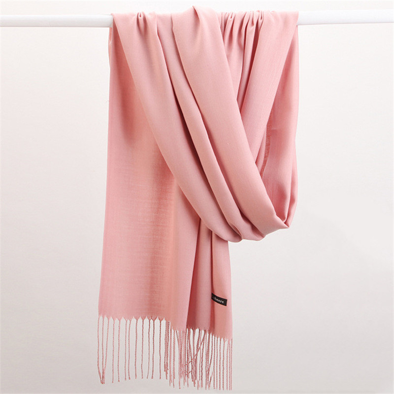 패션 솔리드 컬러 2023 여성 스카프 겨울 Hijab - Cashmere Pashmina Wrap 리뷰 및 가격