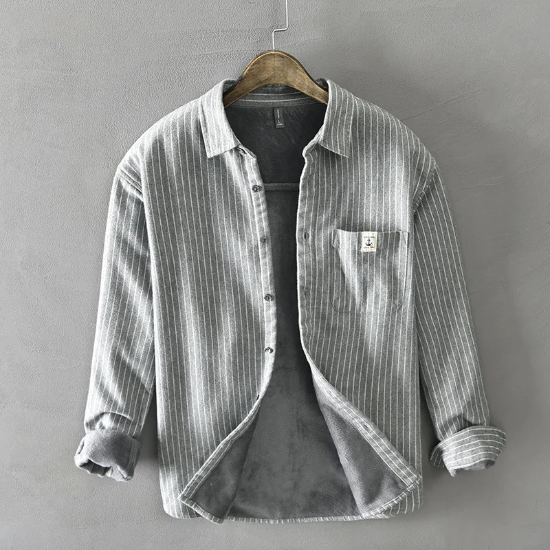 남성 겨울 패션 플리스 안감 따뜻한 두꺼운 클래식 스트 - Flannel Shirt Lined 리뷰 및 가격