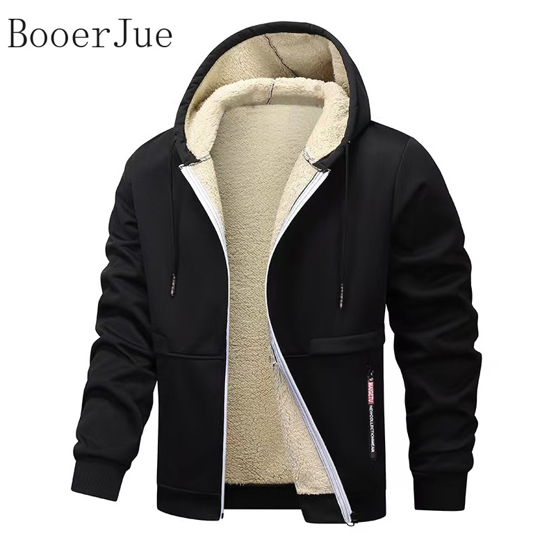 두꺼운 셰르파 안감 후드 지퍼 재킷 두꺼운 스트리트웨어 - Sherpa Hoodie Fleece 리뷰 및 가격