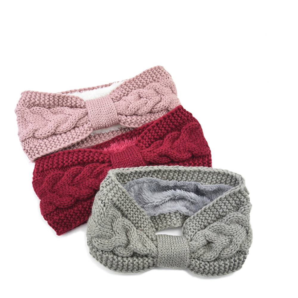 여자를위한 새로운 퍼지 양털 줄 지어 머리띠 솔리드 트 - Winter Headband Fleece 리뷰 및 가격