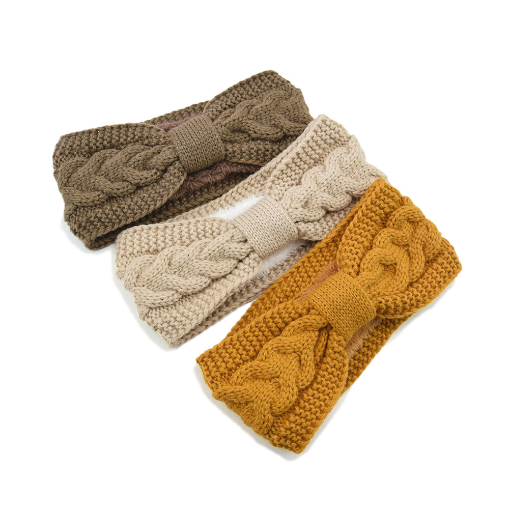 여자를위한 새로운 퍼지 양털 줄 지어 머리띠 솔리드 트 - Winter Headband Fleece 리뷰 및 가격
