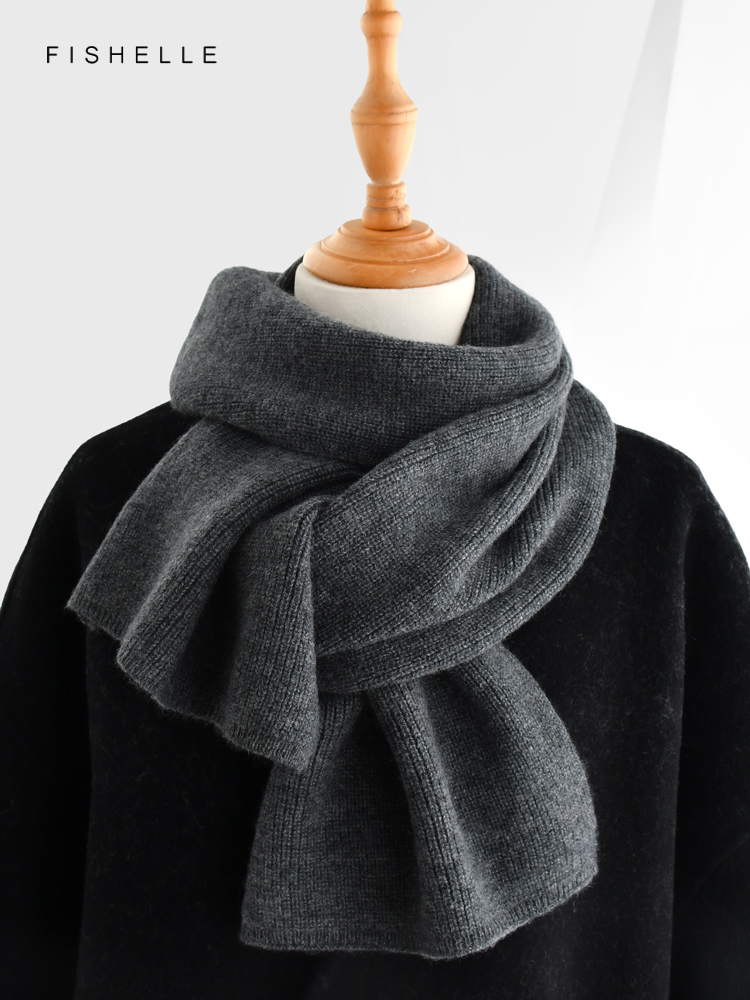 회색 단색 캐시미어 스카프, 겨울 여성 양모 스카프,  - Wool Scarf Men 리뷰 및 가격