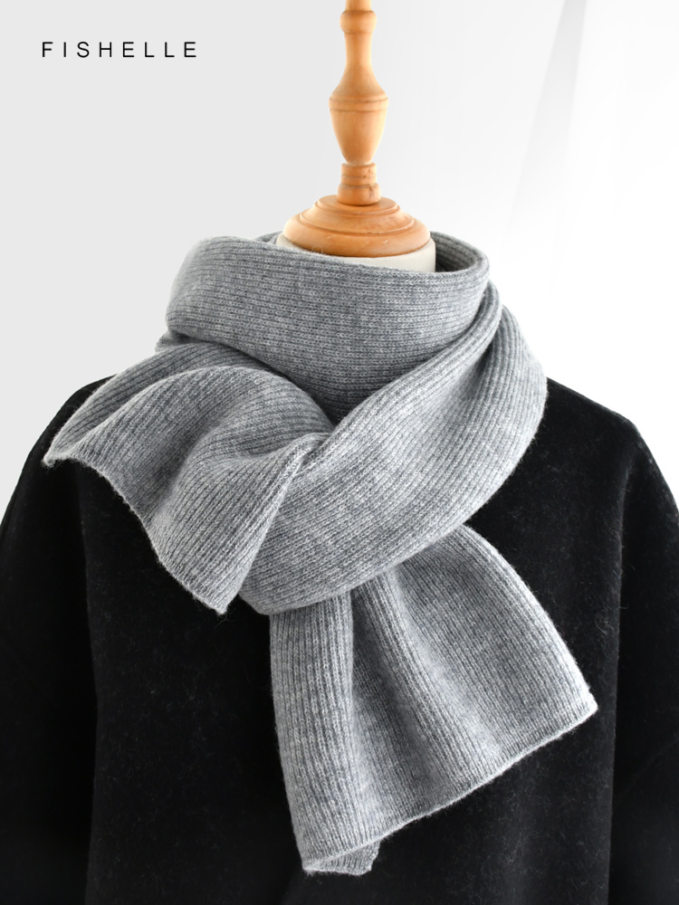 회색 단색 캐시미어 스카프, 겨울 여성 양모 스카프,  - Wool Scarf Men 리뷰 및 가격