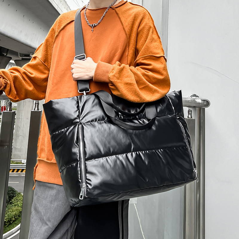 여성용 Y2k 실버 숄더백, 한국 패션 토트백, 대용량 - Down Jacket Packable 리뷰 및 가격