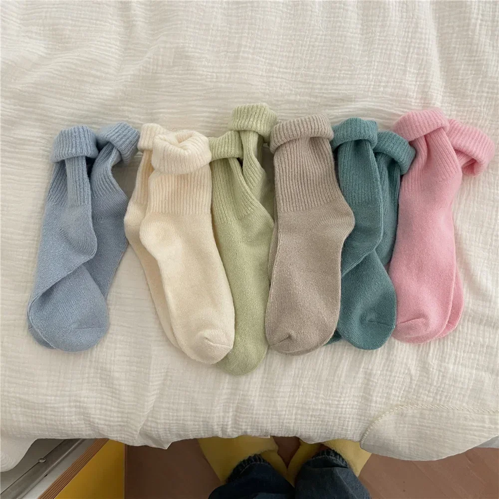 여성용 두꺼운 따뜻한 긴 양모 양말, 일본 귀여운 캐시 - Thermal Sock Wool 리뷰 및 가격
