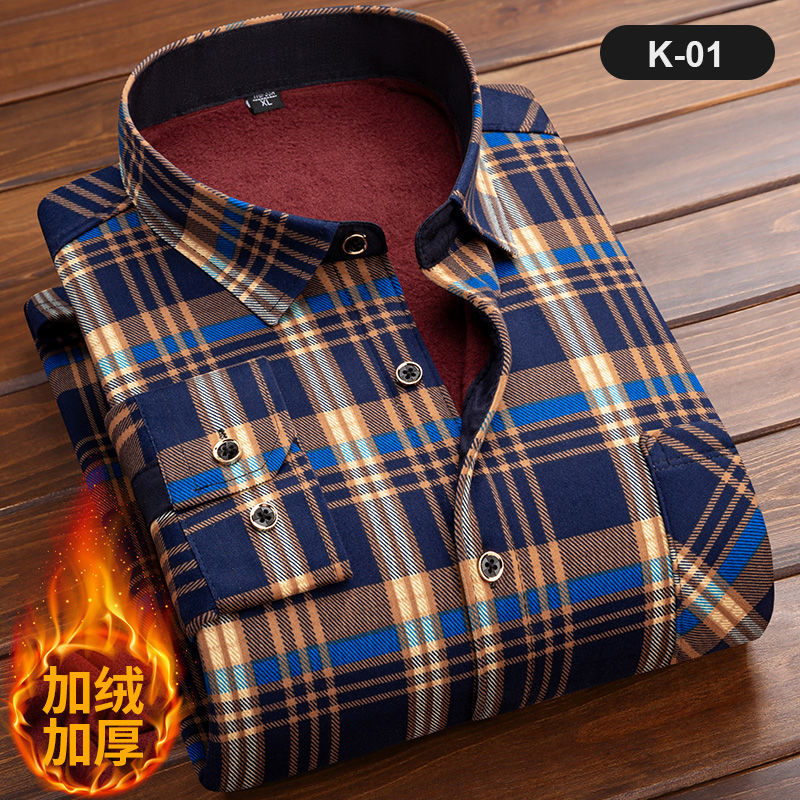 남성용 긴팔 체크 셔츠, 두꺼운 양털 안감, 부드러운  - Flannel Shirt Lined 리뷰 및 가격