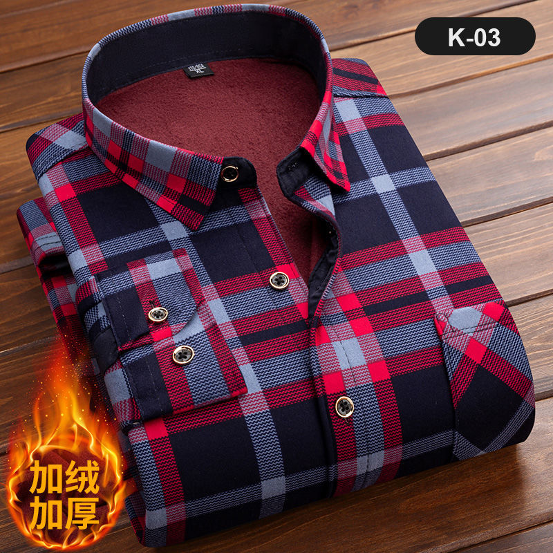 남성용 긴팔 체크 셔츠, 두꺼운 양털 안감, 부드러운  - Flannel Shirt Lined 리뷰 및 가격