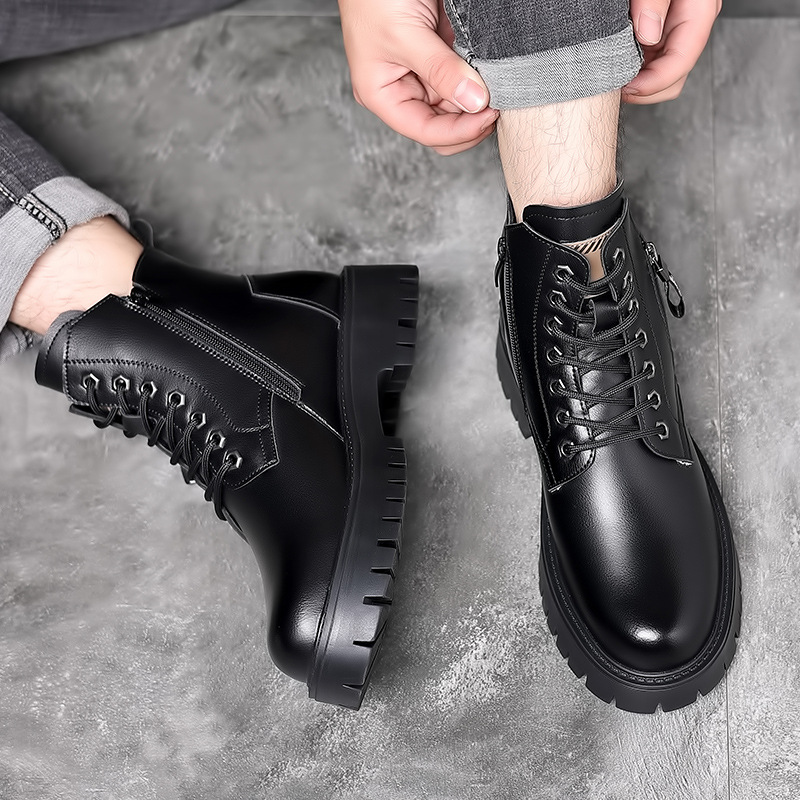 남성 클래식 정품 가죽 부츠 가을 겨울 방수 따뜻한 플 - Waterproof Winter Boot 리뷰 및 가격