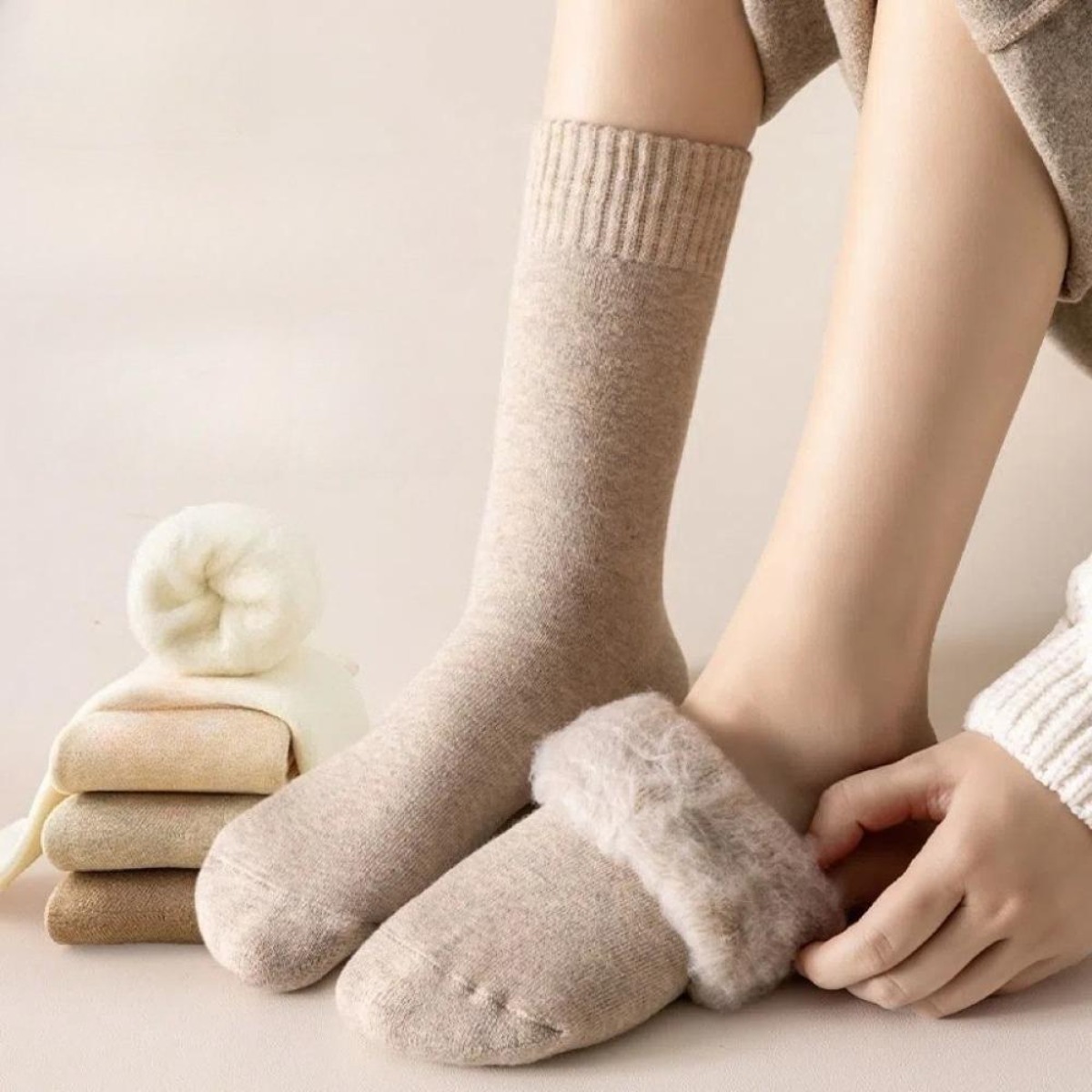 1쌍 겨울용 따뜻한 보온 양말 여성용 두꺼운 단열 발열 - Thermal Sock Wool 리뷰 및 가격