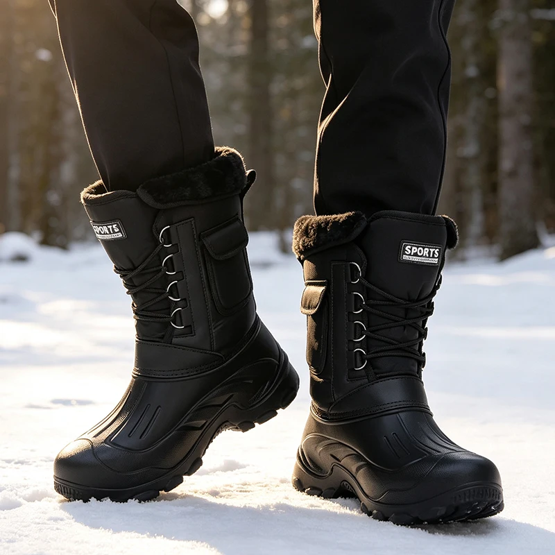 남성 겨울 스노우 부츠 야외 낚시 신발 스노우 트레킹  - Waterproof Winter Boot 리뷰 및 가격