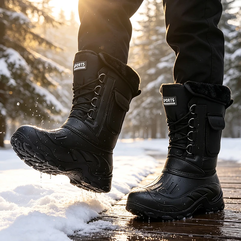 남성 겨울 스노우 부츠 야외 낚시 신발 스노우 트레킹  - Waterproof Winter Boot 리뷰 및 가격