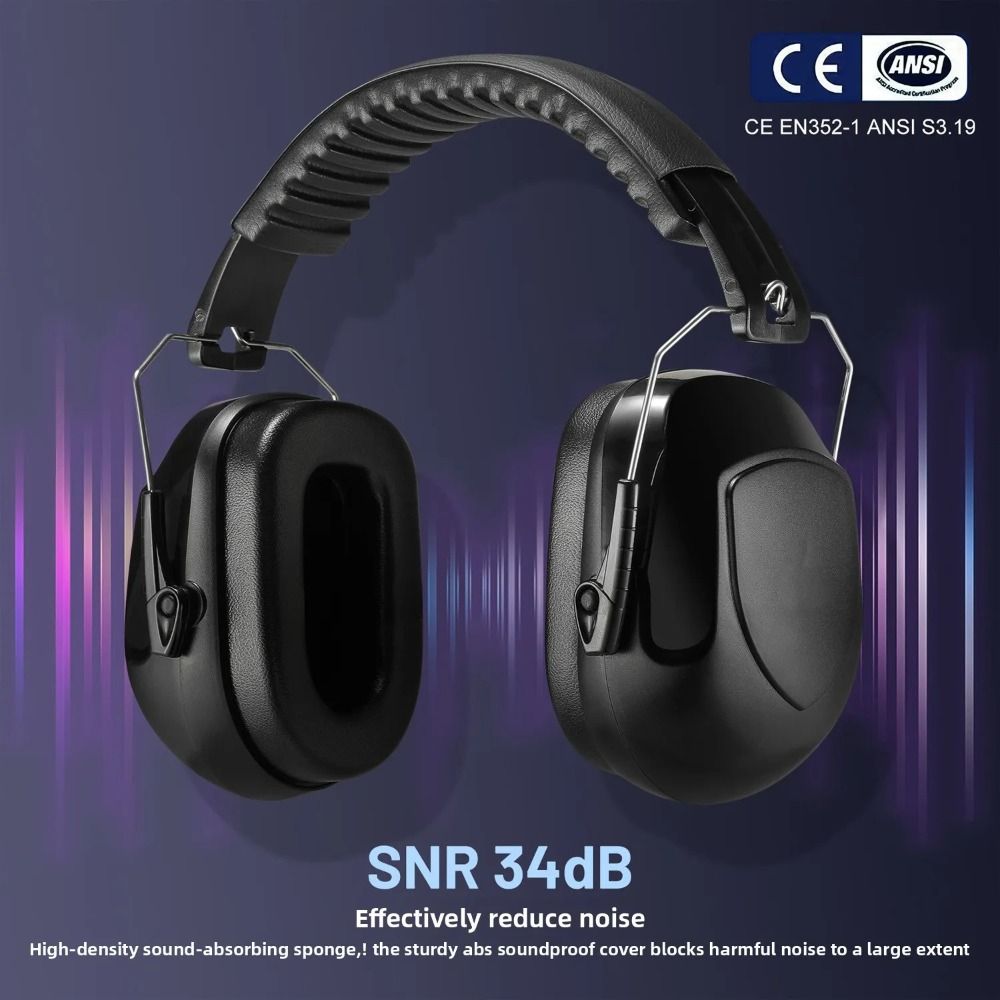 헤비 듀티 ABS 방음 귀마개 조절 가능하고 편안한 보 - Earmuffs Foldable 리뷰 및 가격