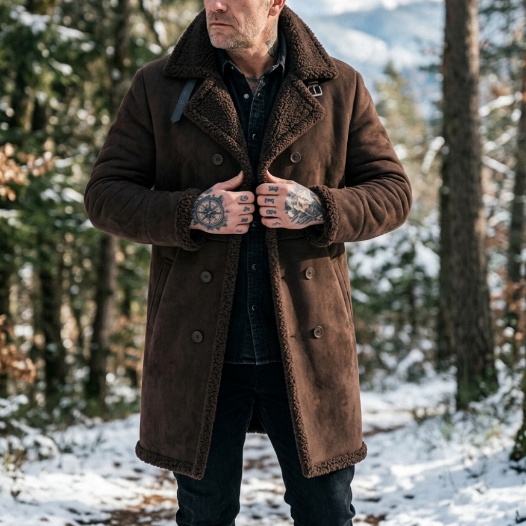 남성용 인조 스웨이드 퍼 안감 겨울 재킷 방풍 더블 브 - Down Jacket Packable 리뷰 및 가격