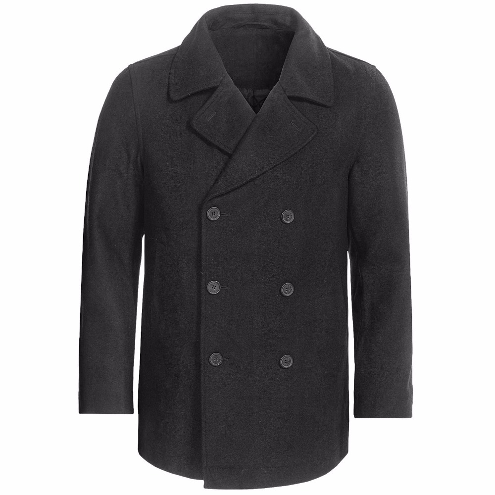 맞춤형 숯 그레이 완두콩 코트, 클래식 더블 브레스트, - Wool Coat Peacoat 리뷰 및 가격