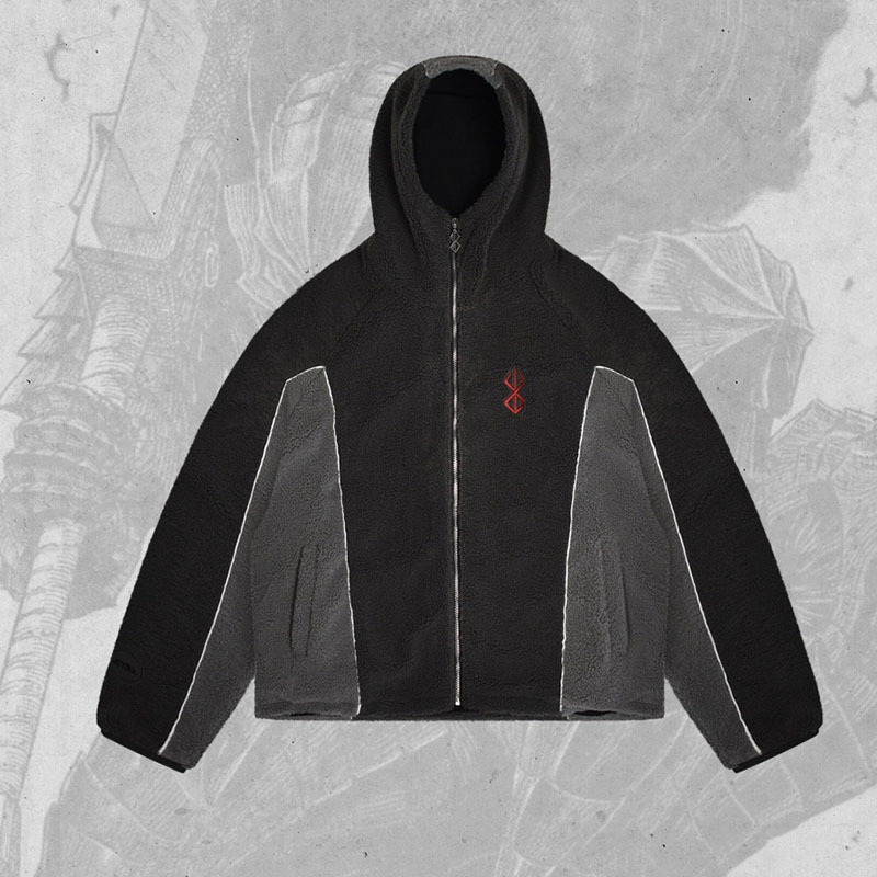 유니섹스 컬러 블록 셰르파 플리스 후드 재킷, 대비되는 - Sherpa Hoodie Fleece 리뷰 및 가격