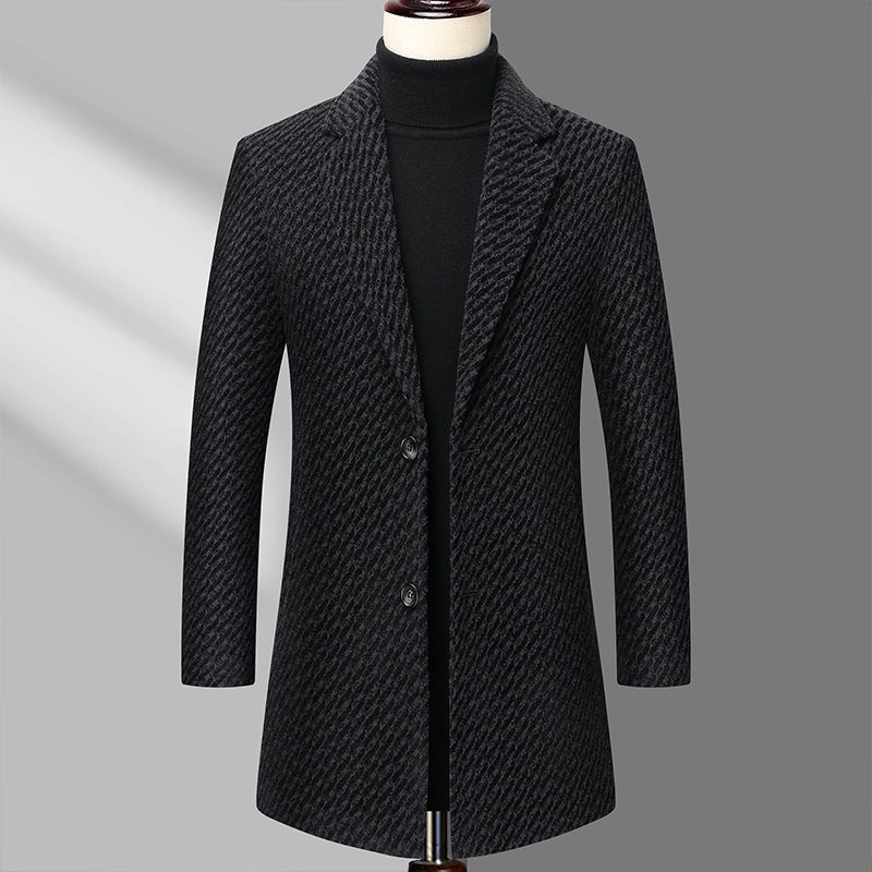 롱코트 남성용 울 재킷 가을 남성 의류 오버코트 남성용 - Wool Coat Peacoat 리뷰 및 가격