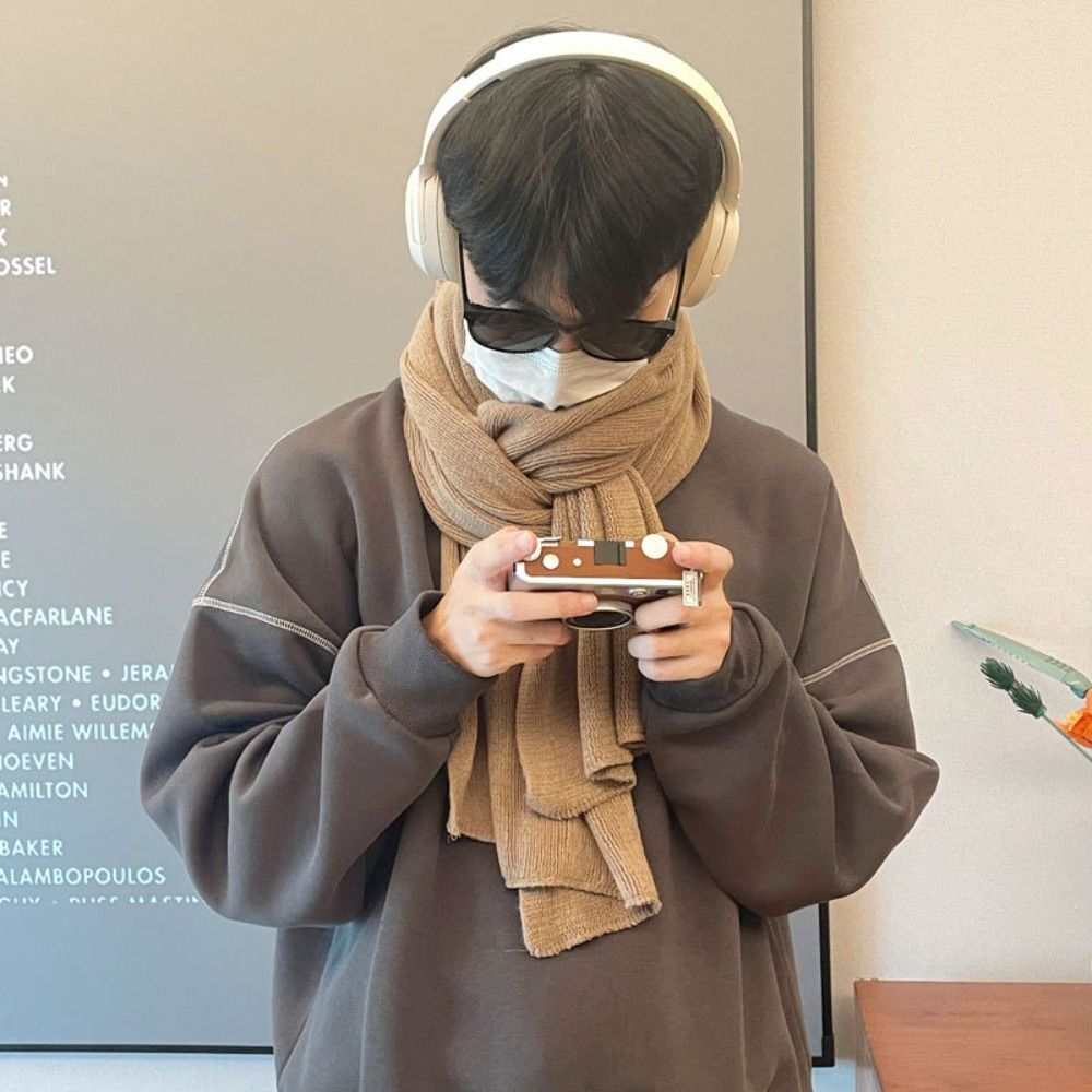 고품질 솔리드 컬러 남성용 울 스카프 심플하고 부드러운 - Wool Scarf Men 리뷰 및 가격