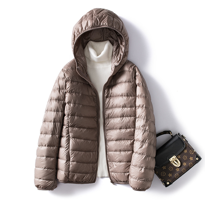 오버사이즈 여성 슬림 숏 다운 코트, 초경량 포장 가능 - Down Jacket Packable 리뷰 및 가격