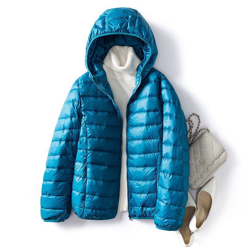 오버사이즈 여성 슬림 숏 다운 코트, 초경량 포장 가능 - Down Jacket Packable 리뷰 및 가격