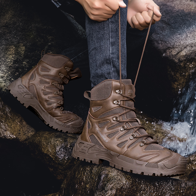 남성용 야외 하이킹 전술 부츠 발목 사막 부츠 스포츠  - Waterproof Winter Boot 리뷰 및 가격