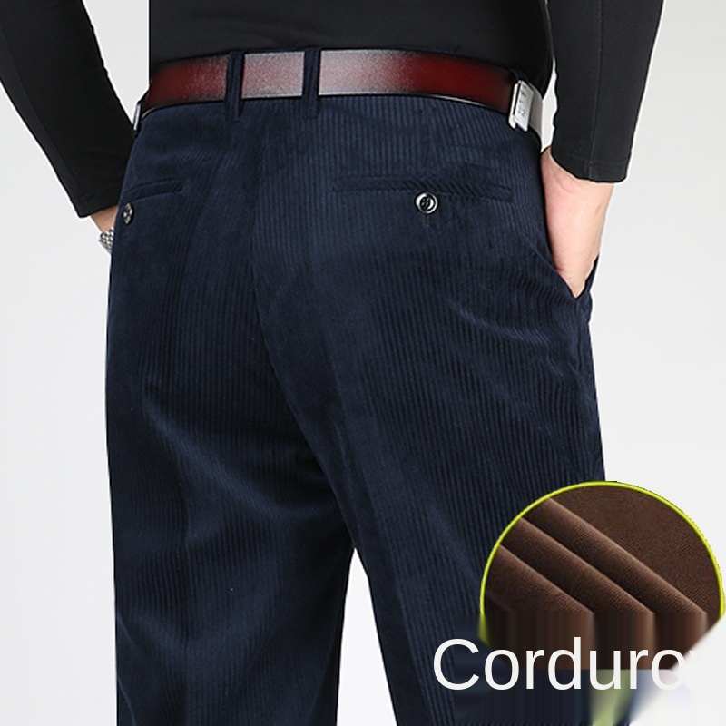 남성용 더블 플리츠 코듀로이 바지, 블랙 브라운 두꺼운 - Corduroy Pant Warm 리뷰 및 가격