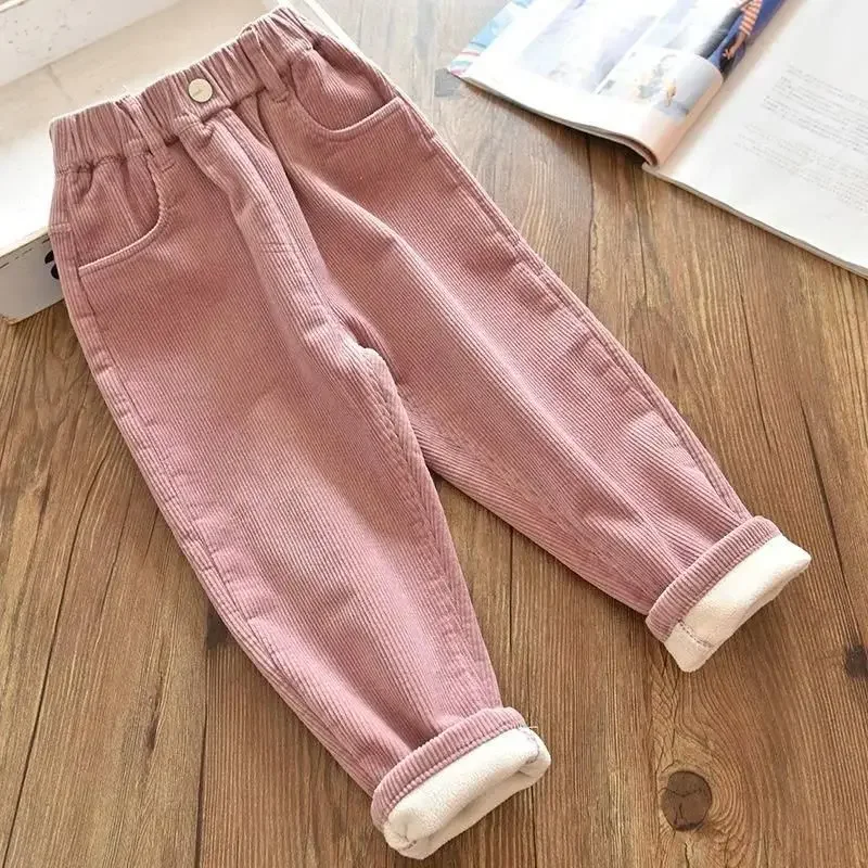 여아 코듀로이 바지 겨울 따뜻한 양털 안감 두꺼운 바지 - Corduroy Pant Warm 리뷰 및 가격