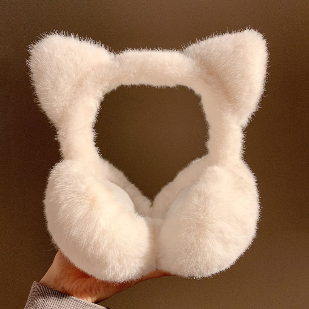귀여운 고양이 귀마개 겨울 따뜻한 방풍 귀 덮개 여성용 - Earmuffs Foldable 리뷰 및 가격