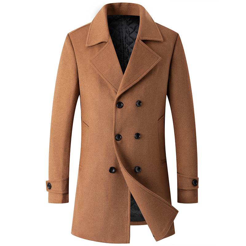 남성용 더블 브레스트 코트, 피코트 울 재킷, 롱 라펠 - Wool Coat Peacoat 리뷰 및 가격